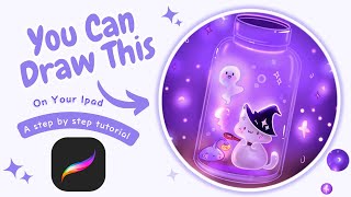 How To Sketch a Magical Bottle In Procreate 🔮✨️|| Easy Step By Step Tutorial For Beginners🪄