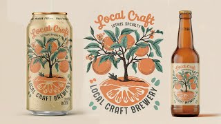 【AI DESIGN】AIでBrand Design クラフトビール「LOCAL CRAFT BREWERY」