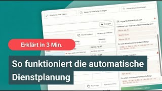 Automatische Dienstplanung mit Smartplan