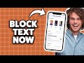 How To Block Text Message On iPhone 2026 (Step-By-Step Tutorial)
