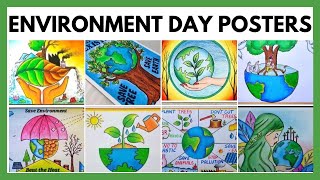 Environment day poster making ideas/ പരിസ്ഥിതി ദിന പോസ്റ്ററുകൾ