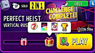 2 Solo vertical rush super sized perfect heist solo challenge | match masters | vertical rush solo