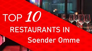 Top 10 best Restaurants in Soender Omme, Denmark