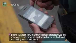 Exskins　iphone超強力保護フィルム　－　脅威の衝撃吸収（車）