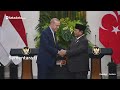 hasil pertemuan erdogan dan prabowo ini 13 kesepakatan turki indonesia