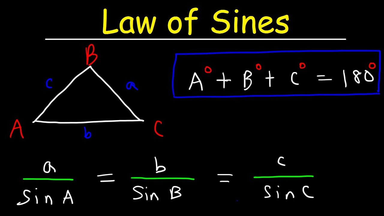 Law Of Sines, Basic Introduction, AAS & SSA - One Solution, Two ...