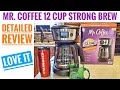 DETAILED REVIEW MR. COFFEE  12 Cup Programmable Strong Brew Selector Maker UNBOXING BVMC-MMX23