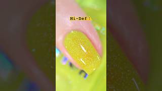 This nail polish is highlighter yellow⚠️✨ Holo Taco Hi-Def💥