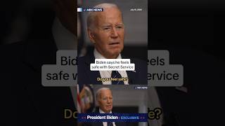 Biden says he feels safe with Secret Service