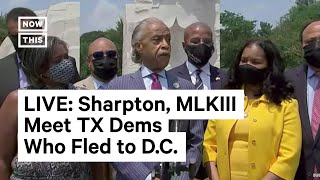 Rev. Al Sharpton and Martin Luther King III Meet with Texas Democrats | LIVE