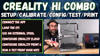 Creality Hi Combo Setup: Calibrate - Config - Color Test Print -  Multicolor CFS 3D Printer