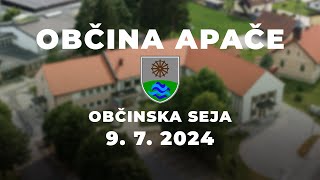 Občina Apače - 9. REDNA SEJA OBČINSKEGA SVETA OBČINE APAČE (9. 7. 2024)