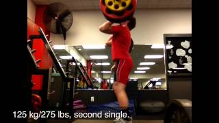 275 lb Clean \u0026 Jerk Singles \u0026 Clean Pull.