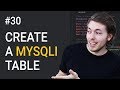 30: Create a MySQL Table in Database | PHP Tutorial | Learn PHP Programming | PHP for Beginners