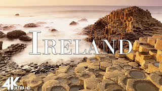 FLYING OVER IRELAND (4K UHD) - Relaxing Music With Stunning Beautiful Nature (4K Video Ultra HD)