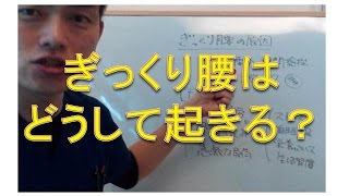 ぎっくり腰の原因（仙台市宮城野区の治療整体整骨院）