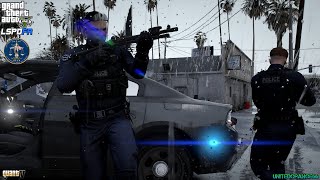 GTA V - LSPDFR 0.4.9🚔 - LSPD/LAPD - Gang Unit - Gang Shootouts - 4K