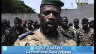 Le cmdt Koné Zakaria s'est rendu à la gendarmerie d'Adjamé pour sensibiliser au pardon mutuelle