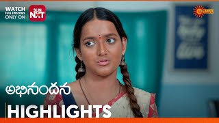 Abhinandana - Highlights of the day | Watch full EP only on Sun NXT |  09 Jan 2025 | Gemini TV