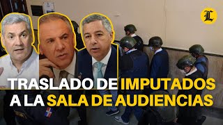 ASÍ FUE EL TRASLADO DE IMPUTADOS DE LA OPERACIÓN CALAMAR A LA SALA DE AUDIENCIAS