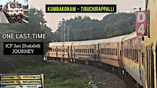 One last ride in ICF Jan Shatabdi Express : Onboard 12083 MV - CBE JS || Kumbakonam - Trichy Journey