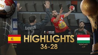 Highlights: Spain - Hungary | Main Round | 27th IHF Men's Handball World Championship | Egypt2021