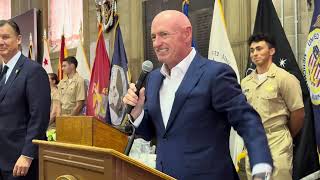 BOV joins lunch \u0026 Sen. Mark Kelly, USMMA alumnus, Class of 1986 addresses regiment on July 26, 2024