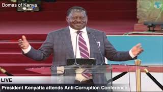 ODM party leader Raila Odinga's full speech at the anti-corruption multi-sectoral conference