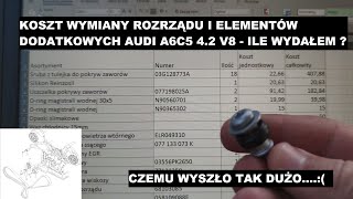 Audi A6C5 koszt wymiany rozrządu ile kosztuje wymiana rozrządu w Audi A6C5 S6C5 4.2 podsumowanie