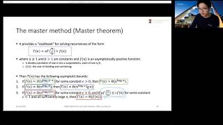 Master method and its proof