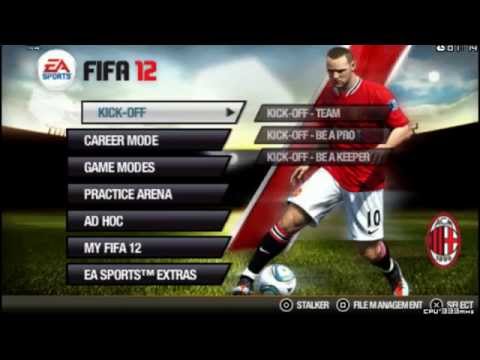 FIFA 12 PSP gameplay HD FIFA 12 PSP gameplay HD