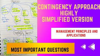 Contingency approach- All concepts| Difference between Contingency \u0026 Systems Approach #important