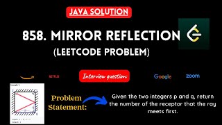 858. Mirror Reflection | java solution | leetcode 858