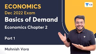 L1 | Basics of Demand | Part 1 | Eco Chapter 2 | Mohnish Vora | Unacademy CA Foundation