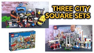 Comparing 3 LEGO City Square Sets for a Custom LEGO City