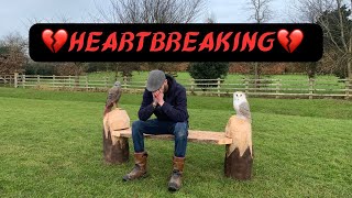 The  💔HEARTBREAKING💔 memorial chainsaw carving