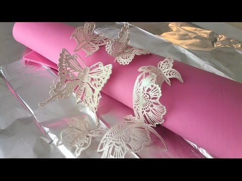 How to Make 3D Butterflies with Cake Lace How to Make 3D Butterflies with Cake Lace