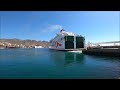 Ciudad Autónoma Melilla saliendo del puerto de  Santa Cruz de Tenerife  Muelle Pantalan Anaga