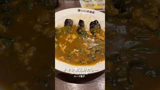 ココイチでチキン煮込みカレー(ハーフほうれん草・ハーフ茄子)を食べるだけ