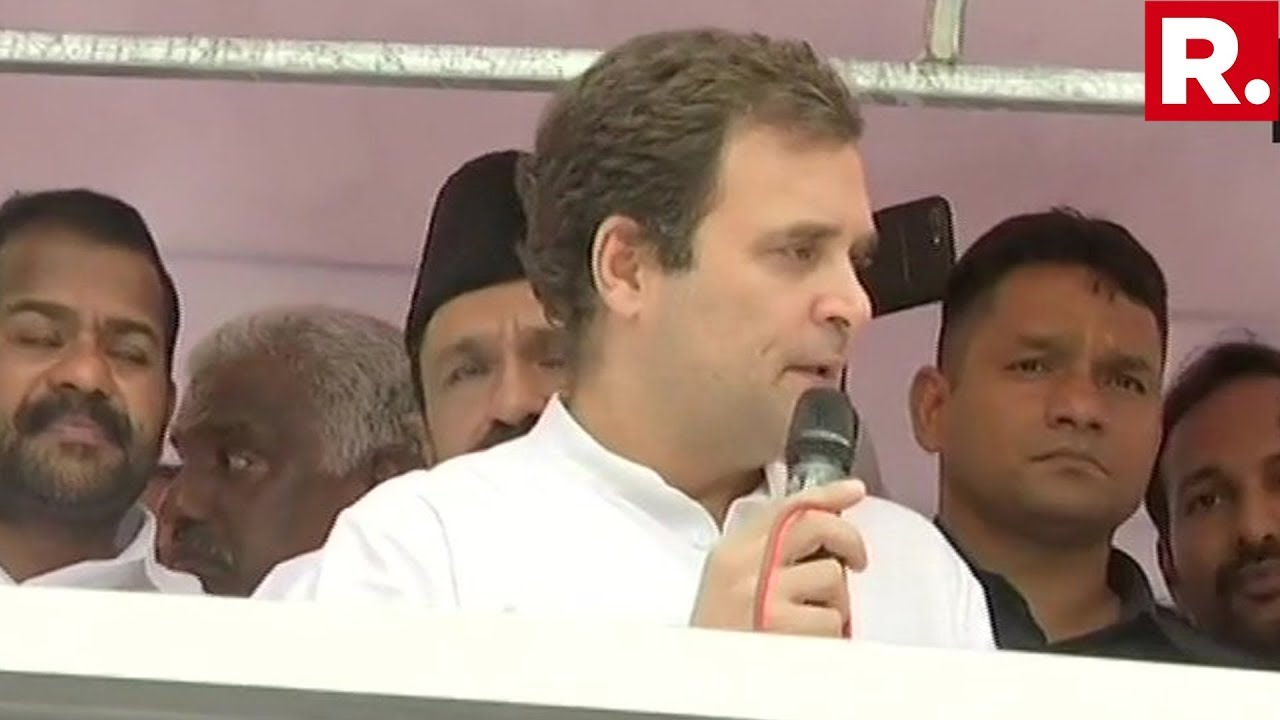 Congress President Rahul Gandhi Holds Road-Show In Wayanad, Kerala ...