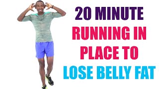 20 Minute Running In Place to Lose Belly Fat 🔥 Burn 230 Calories 🔥