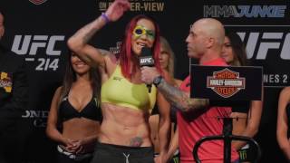 UFC 214 ceremonial weigh-in highlight