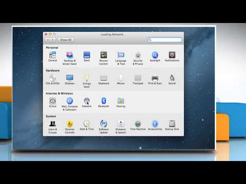 How to Setup a Internet Network Connection in Mac® OS X™ How to Setup a Internet Network Connection in Mac® OS X™