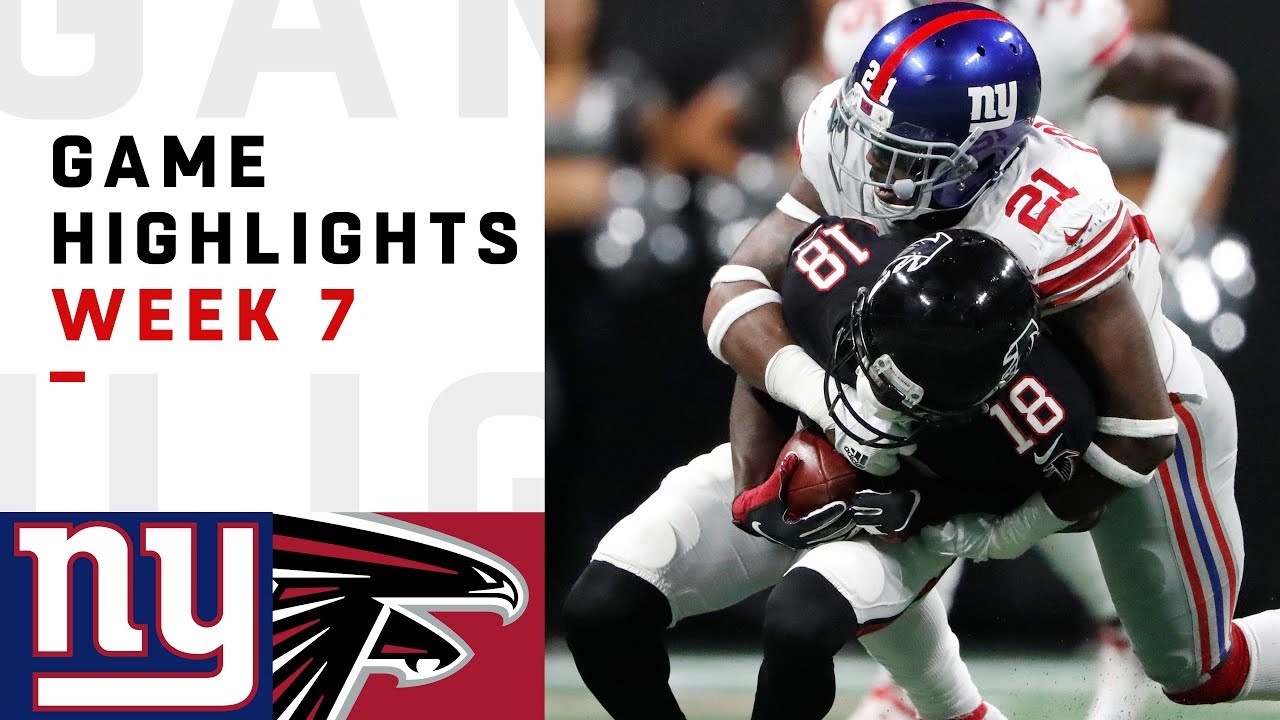 Giants Vs. Falcons Week 7 Highlights | NFL 2018 - YouTube