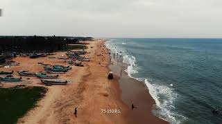 Aerial View Of Beautiful And Famous Beach In Pondicherry, India - 1191185