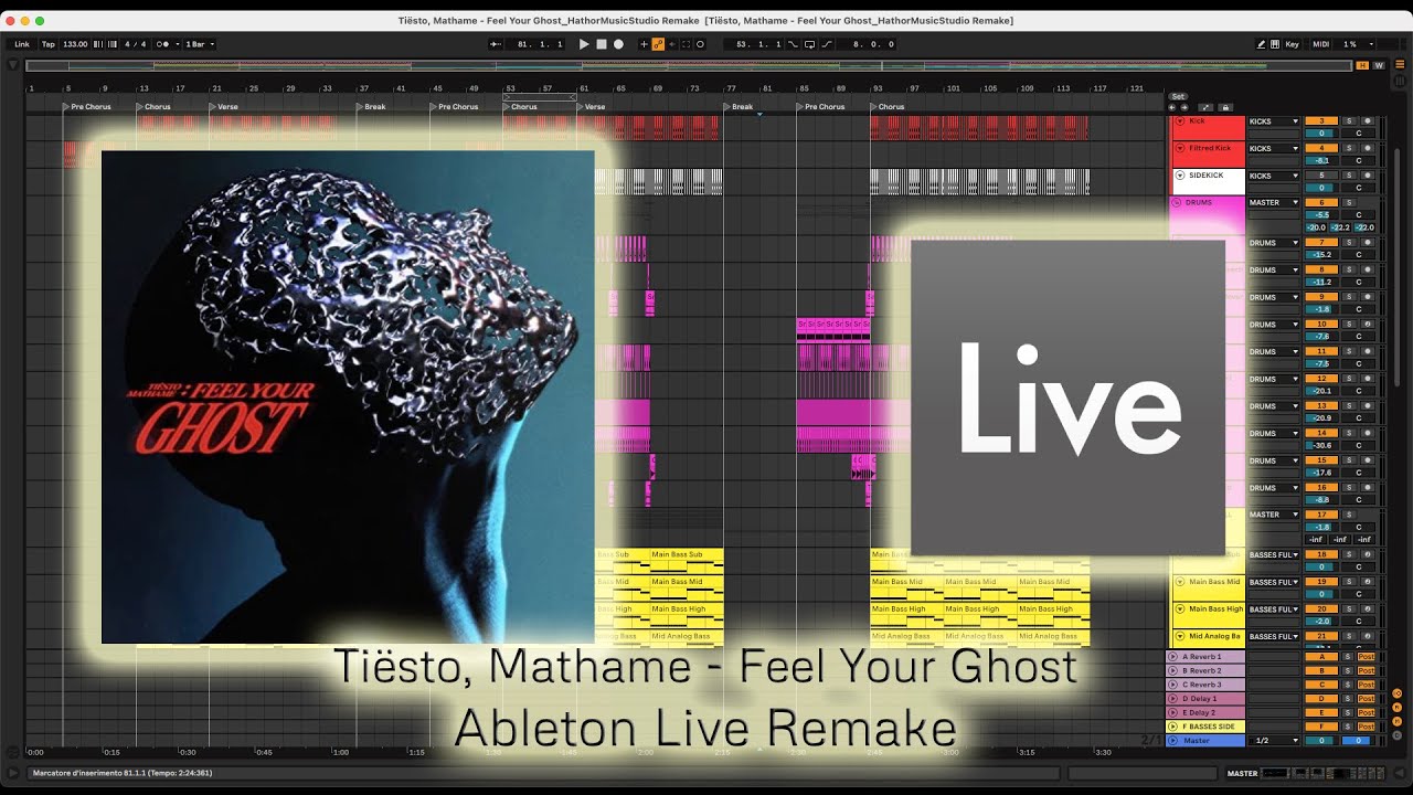 Tiësto Mathame Feel Your Ghost Ableton Live Remake Youtube