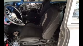 55 CHEVY HOT ROD SEAT INSTALL!!! THEY'RE ELECTRIC!!!