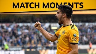 Neves scores Wolves' first goal back in the Premier League!