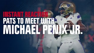 Patriots meeting with QB Michael Penix Jr. | Curran & Perry break down latest NFL Draft development