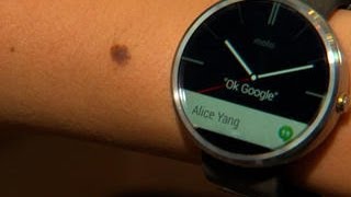 Moto 360, a sleek, circular smartwatch with Android Wear